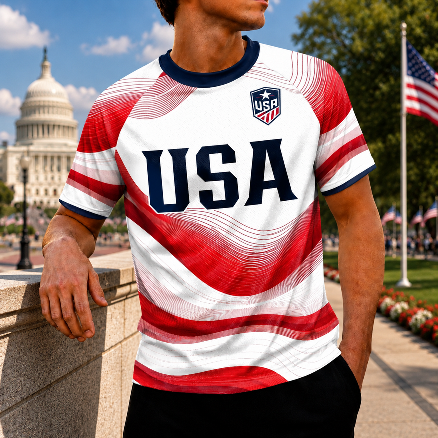 Custom Men's USA 2026 Jersey Shirt - Personalized Gifts For Soccer Lovers, Sports Fans, Sports Lovers TH10 170369