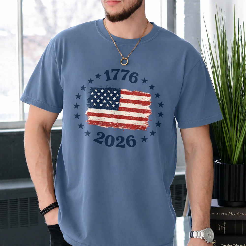 1776-2026 Patriotic USA Flag Comfort Shirt Independence Day Gift LM32 669209
