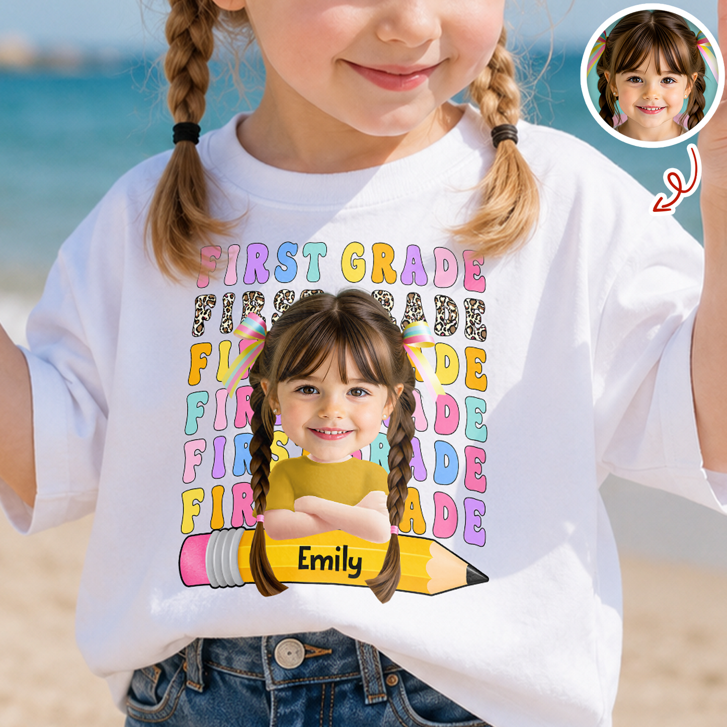 Custom Photo Back To School Shirt First Day Of School - Personalized Kid Shirt HA75 921702