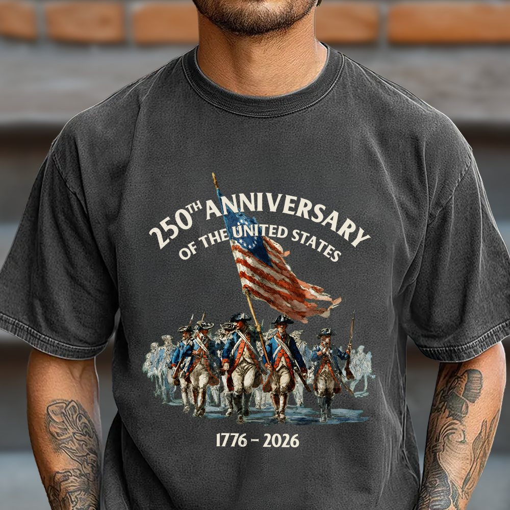 250th Anniversary Of The United States Shirt, 1776-2026 American Flag History Comfort Shirt TH10 169979