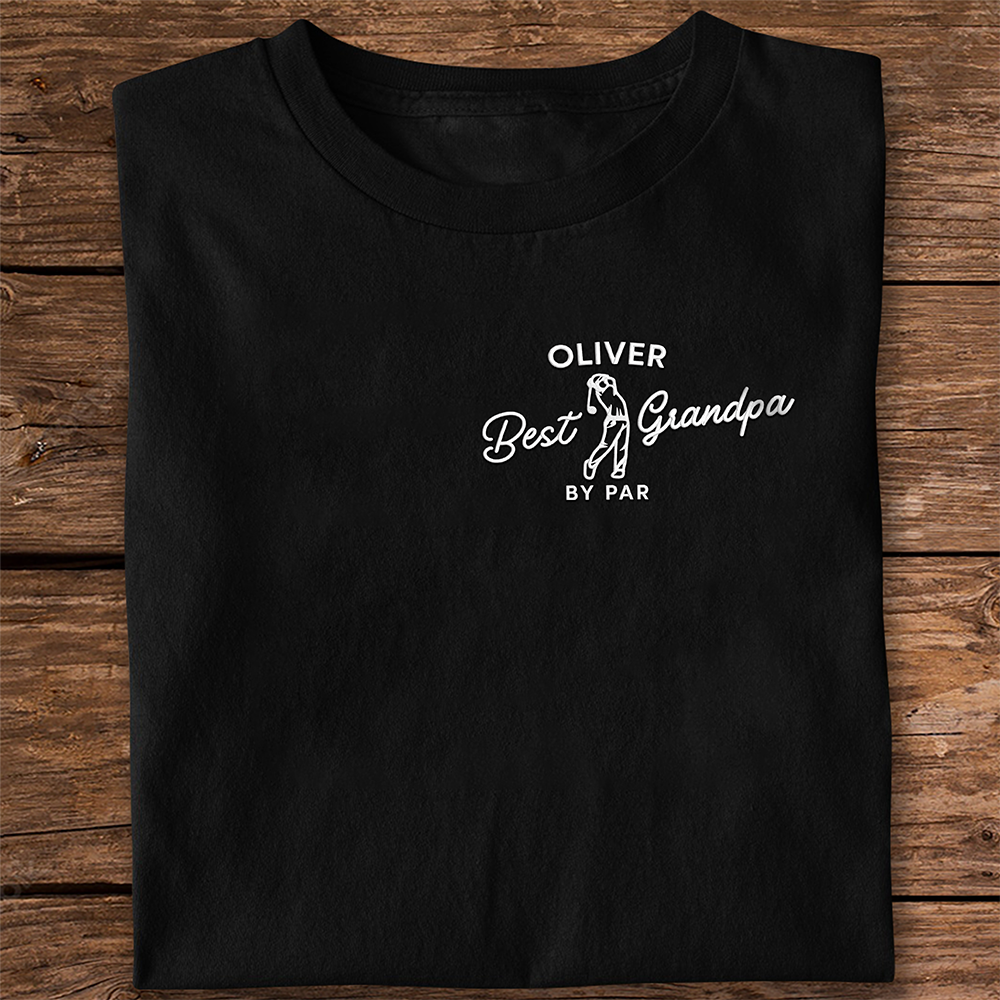 Personalized Best Dad By Par Embroidered Shirt Gift For Golf Lover LM32 668967