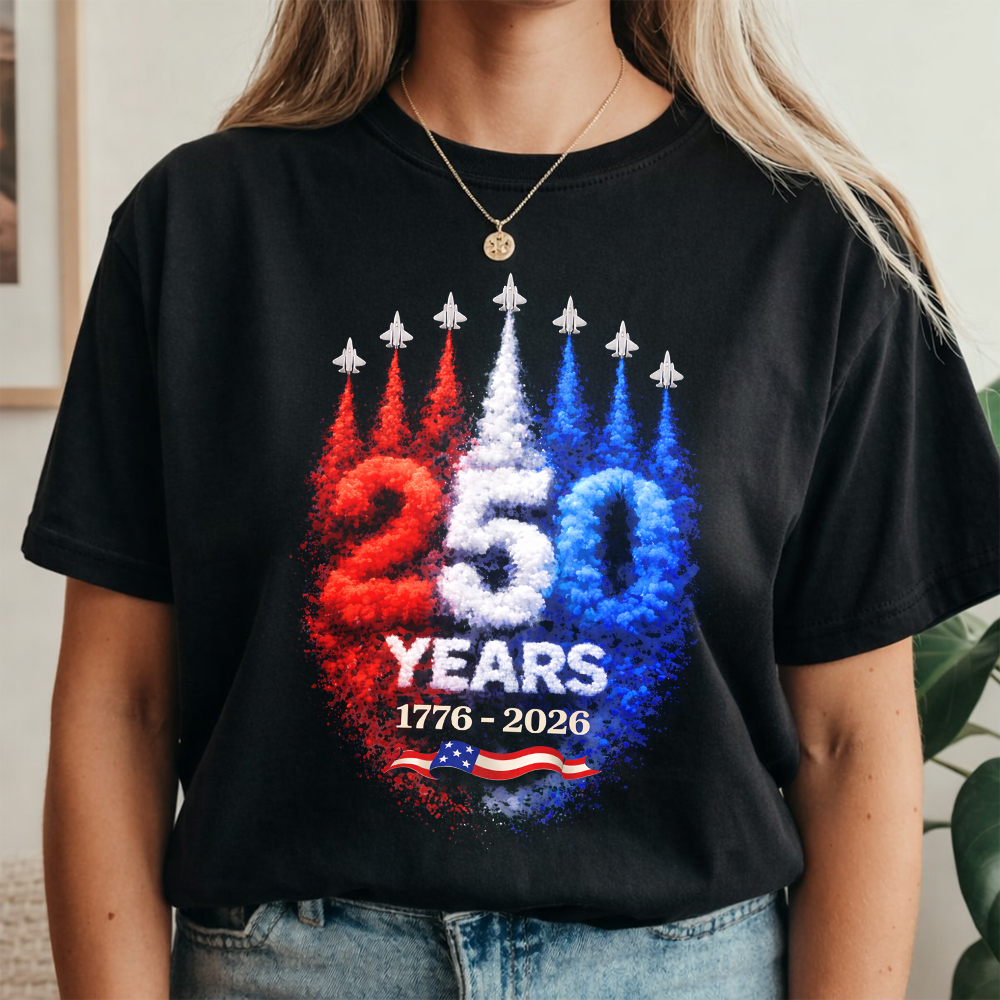USA 250th Anniversary Rocket ¨C America Rising Freedom Patriotic Dark Shirt LM32 899383