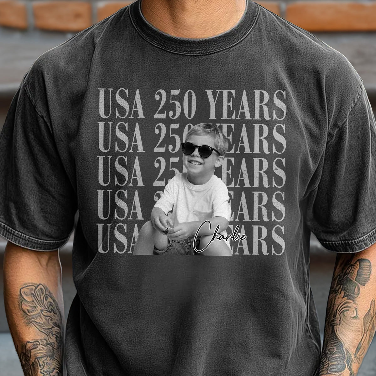 Personalized Vintage Photo USA 250 Years Freedom Comfort Shirt TH10 169975