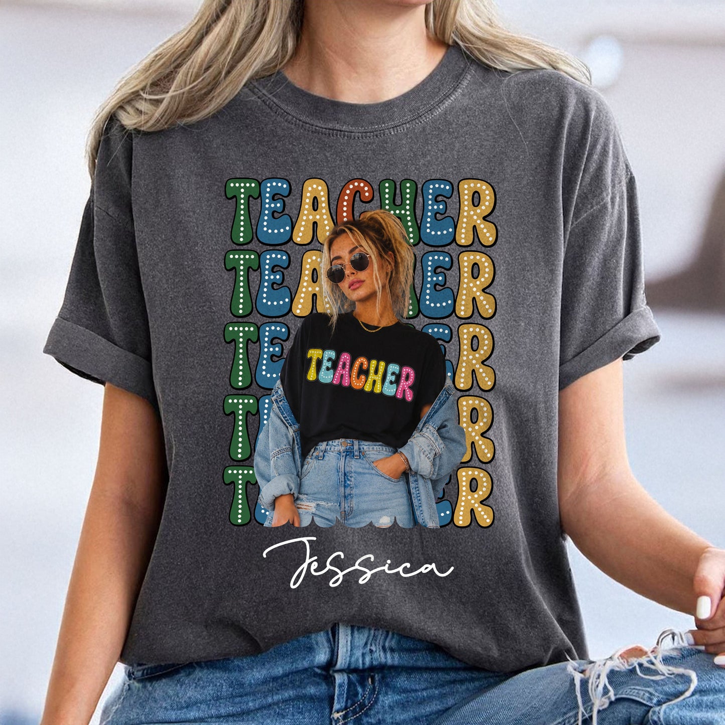 Custom Photo Teacher Comfort Shirt - Personalized Back to School Gift CH07 911982