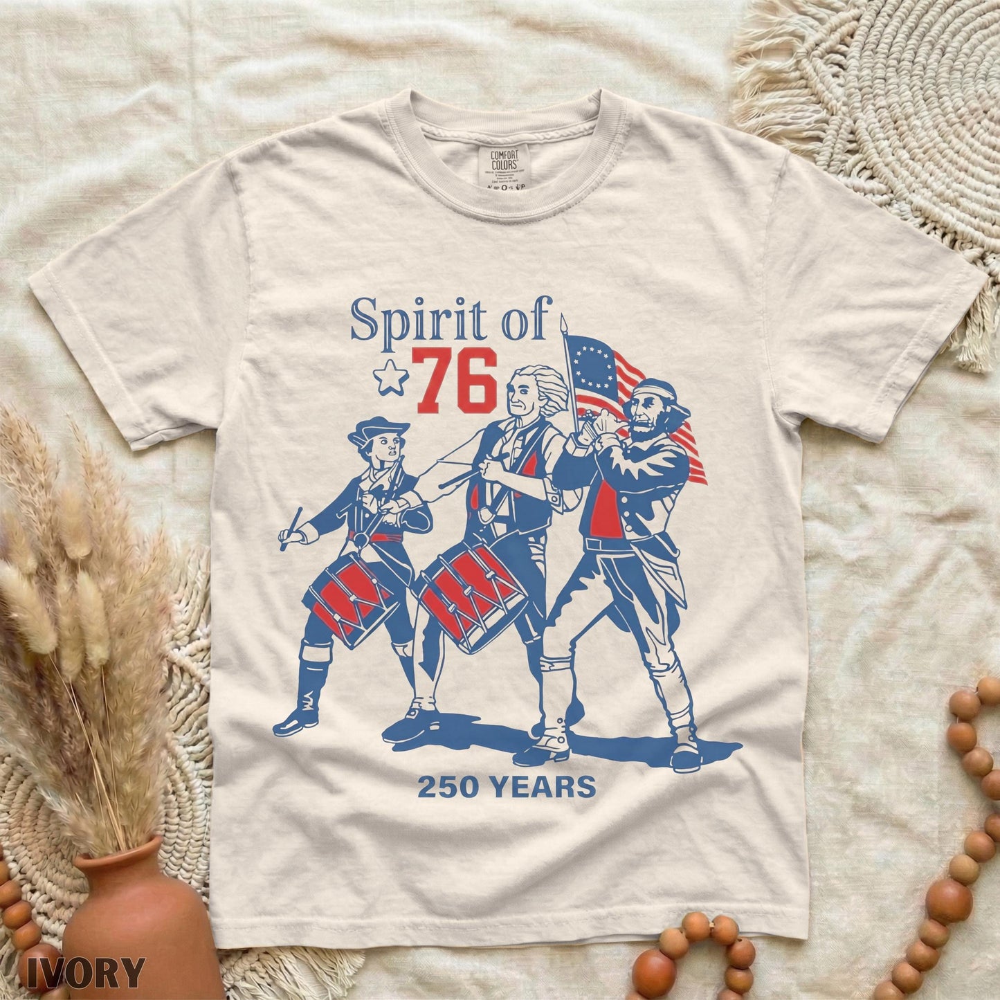 Spirit of 76, USA 250 Anniversary Shirt, Vintage 1776 Comfort Shirt LM32 669031