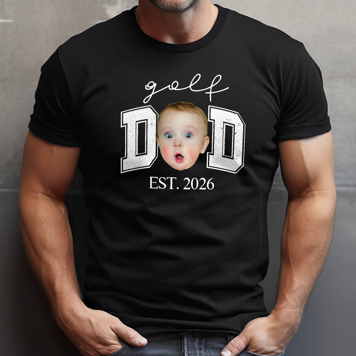 Custom Photo Golf Dad Dark Shirt - Personalized Father¡¯s Day Gift TH10 169841