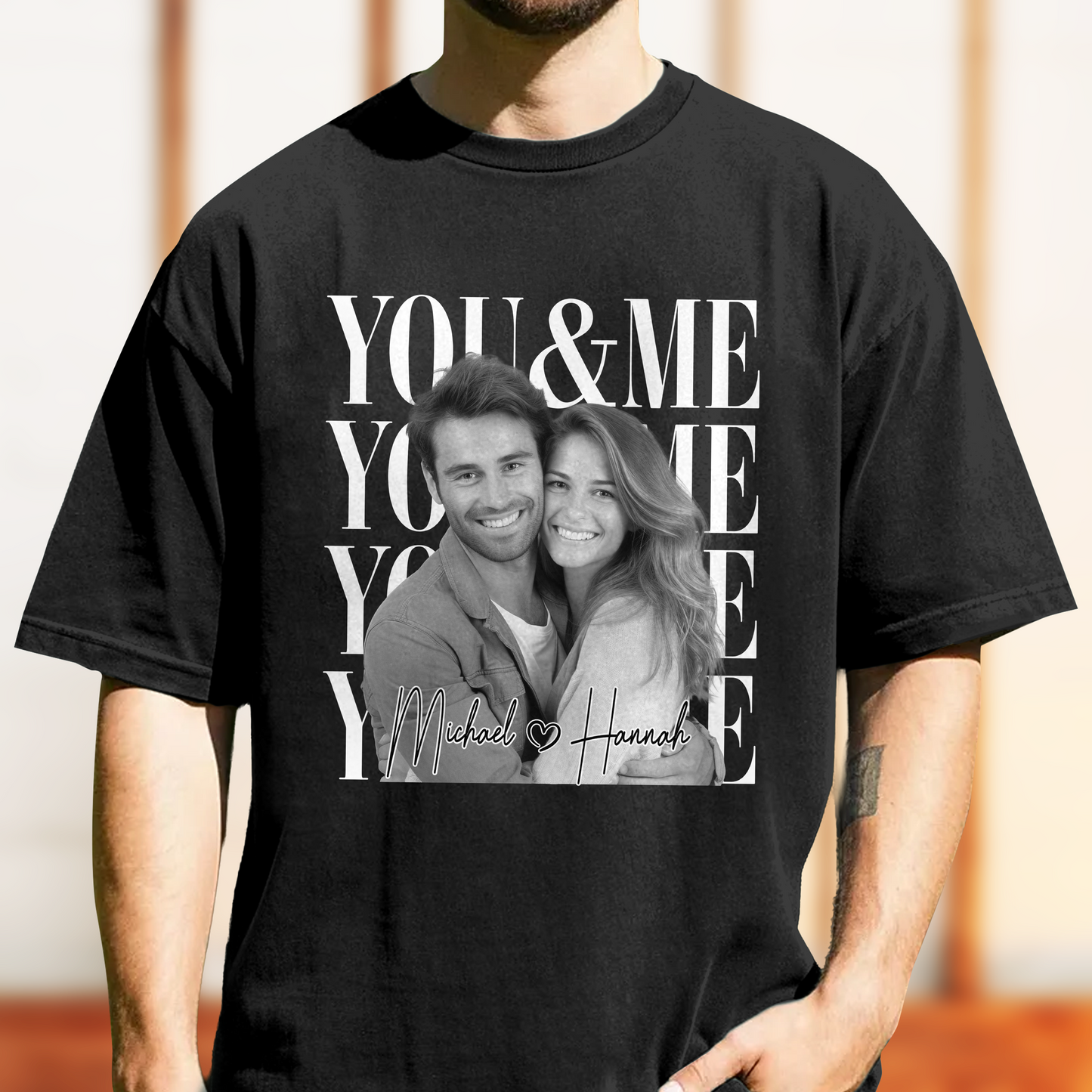 Personalized Vintage Photo You & Me Couple Comfort Shirt HA75 921454
