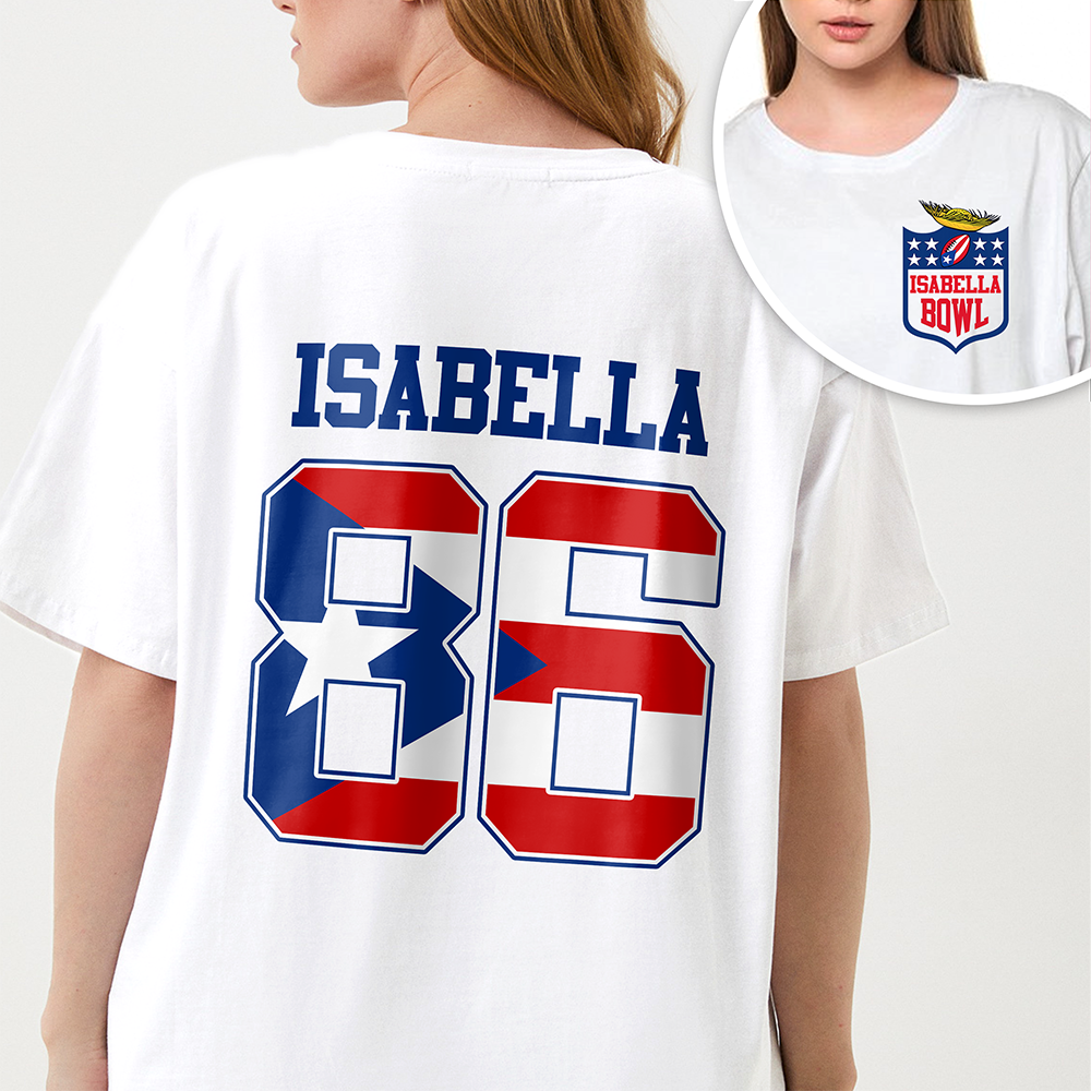 Custom Name LX Bunny Bright Front And Back Shirt Gift For Football Lovers HO82 901046