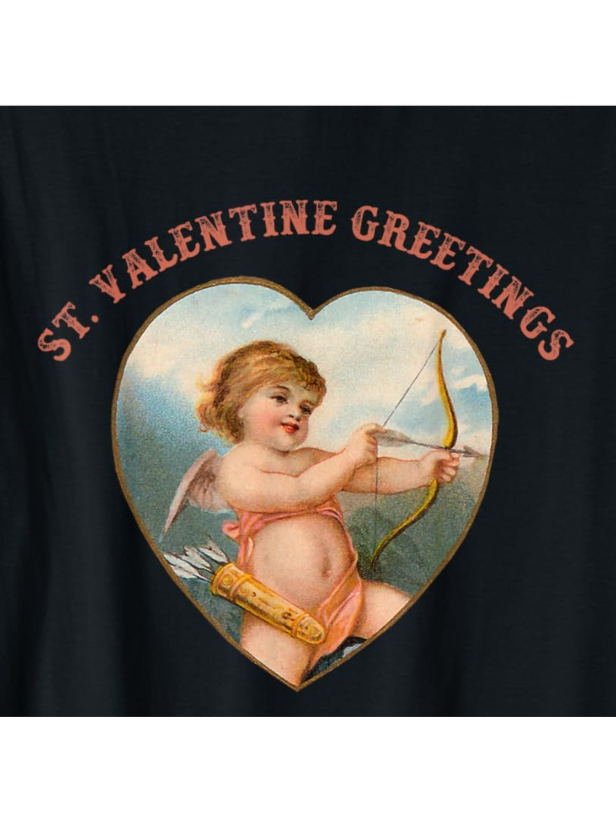 Cupid Heart Funny Valentine'S Day Quotes Retro Trendy Printed T-shirt, Men'S Casual and Comfortable T-shirt Summer, Men'S Short-sleeved Top for Everyday Activities Birthday Gift Valentine'S Day Gift to Men