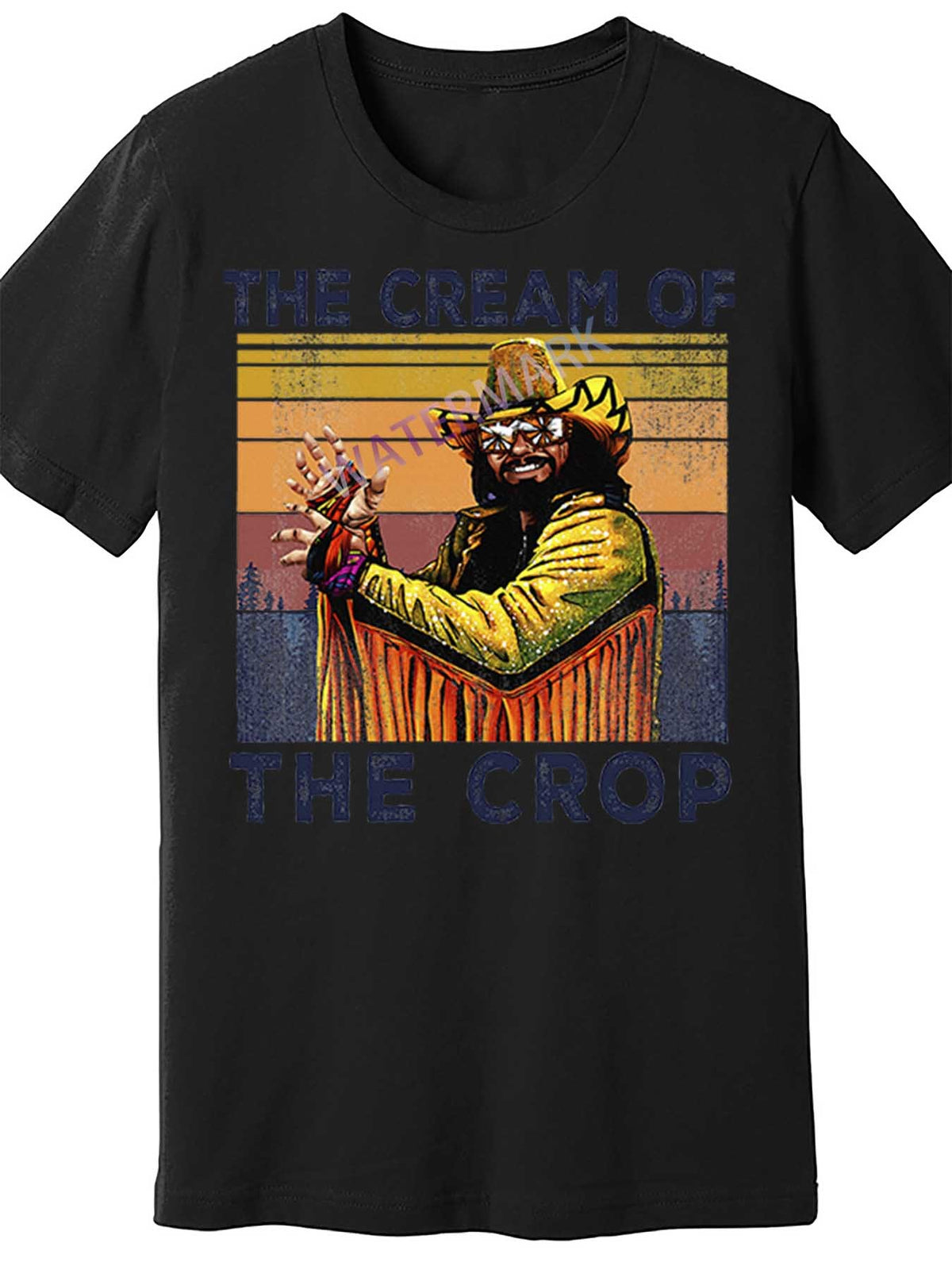 Cream Of The Crop Wrestling Retro Funny 97707 funny Men'S Short Sleeve T-shirt black TT4