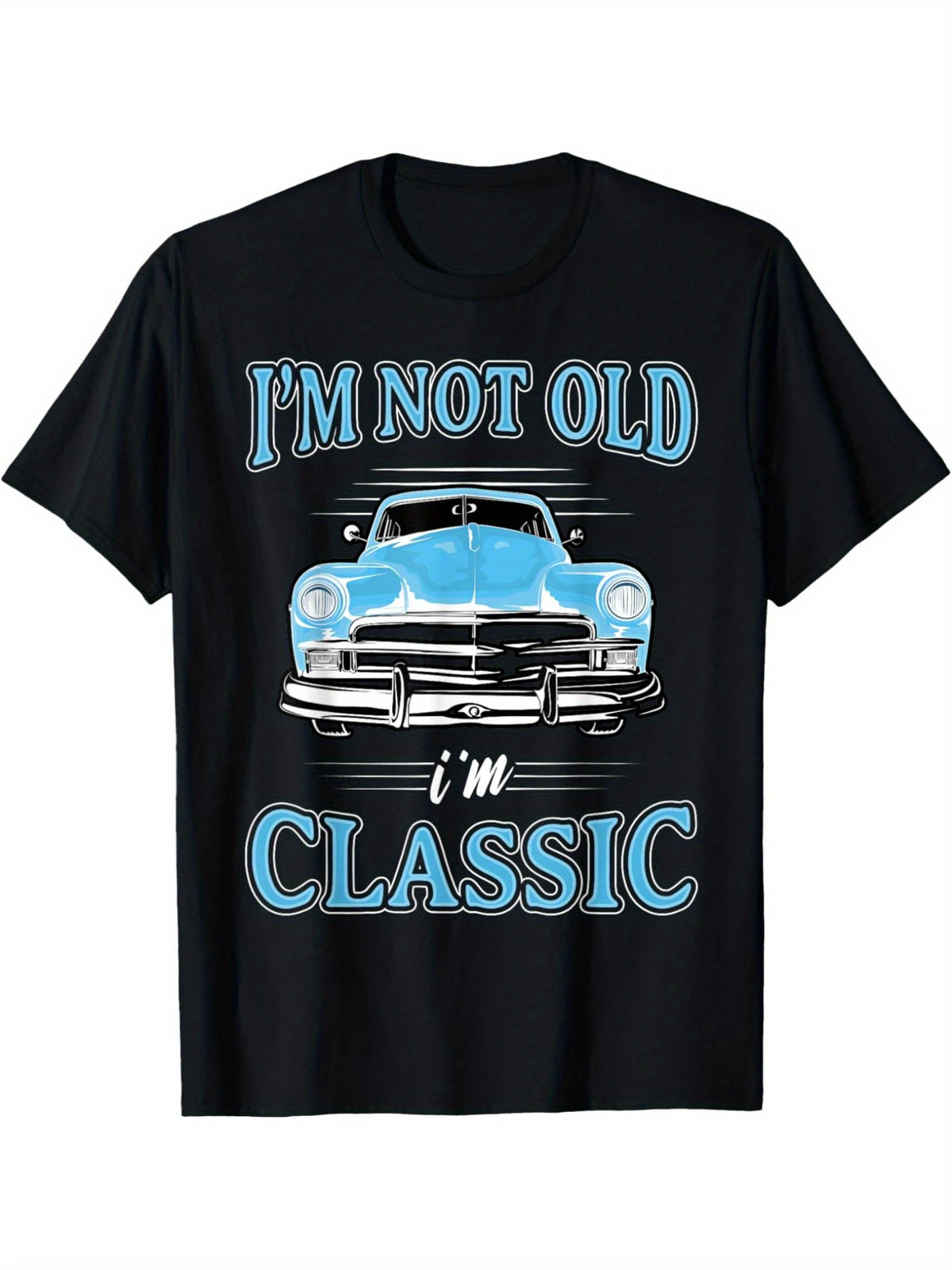 I'm Not Old I'm a Recycled Boy Funny Saying Gift Retro Trendy Birthday Printed T-shirt, Men's Casual and Comfortable T-shirt Summer, Men's Short-sleeved Top for Everyday Activities Birthday Valentine's Day Gift to Men