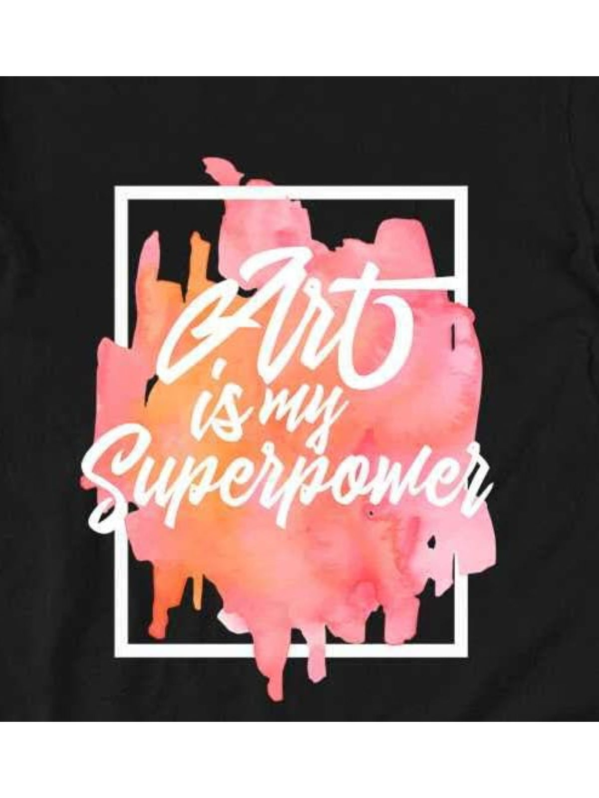 Art is My Superpower Funny Artist Gift Retro Trendy Printed T-shirt, Men's Casual and Comfortable T-shirt Summer, Men's Short-sleeved Top for Everyday Activities Birthday Gift Valentine's Day Gift to Men