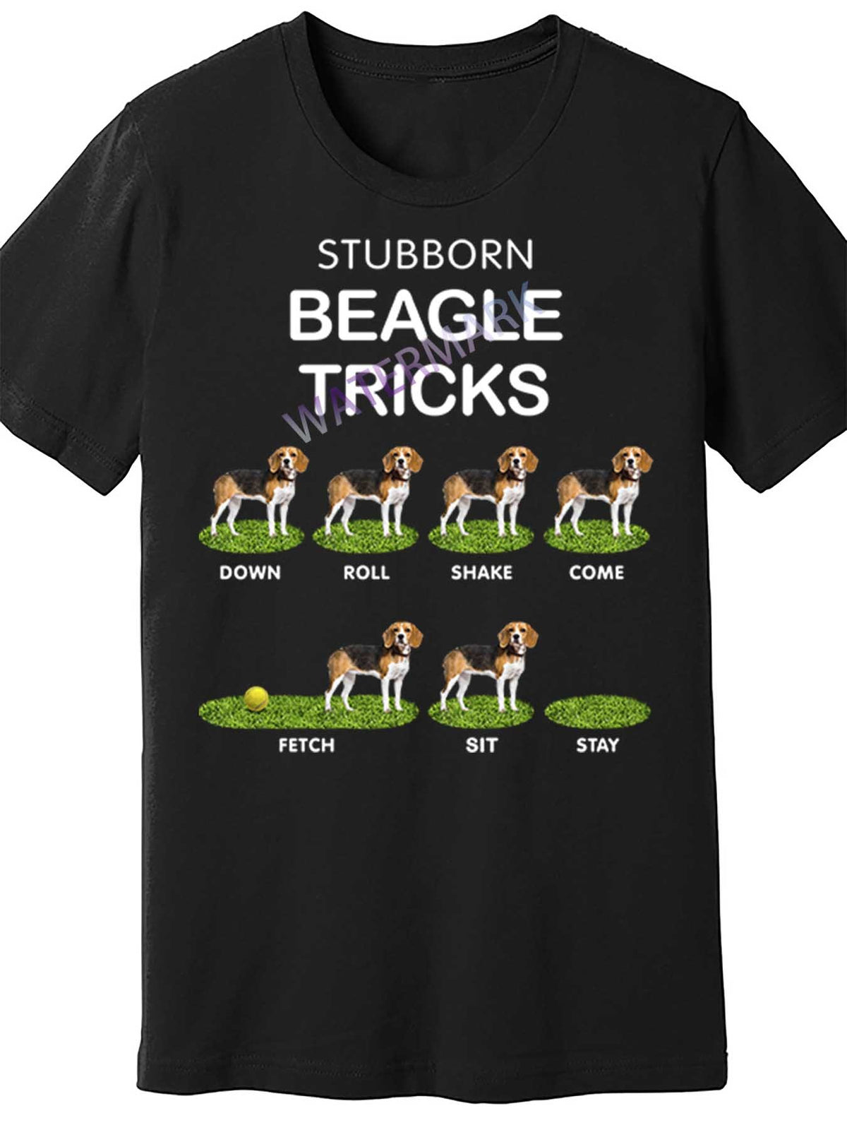 Funky Headed Dog Funny Beagle For Christmas Great Gift 29348 funny Men'S Short Sleeve T-shirt black TT4