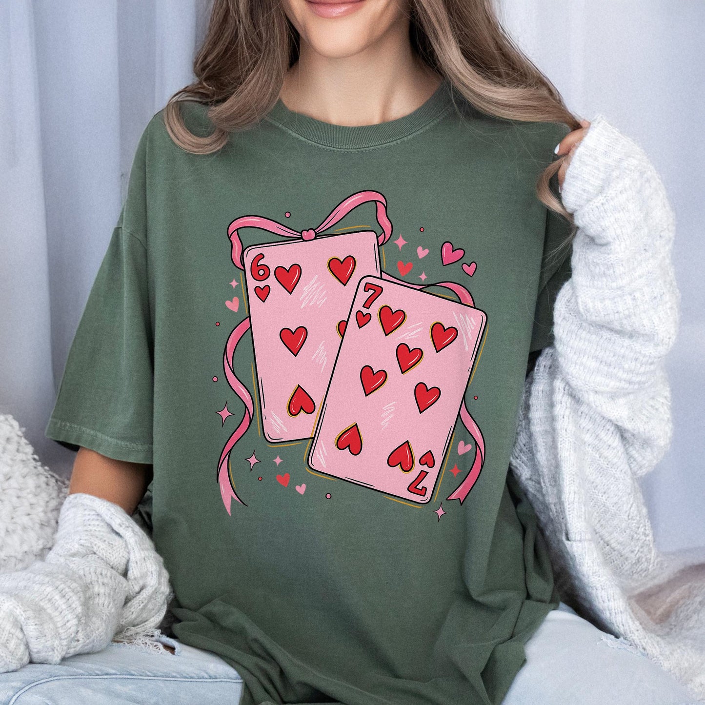 Coquette Funny Playing Cards Valentine 6 7  Six Seven Comfort Shirt LM32 897561