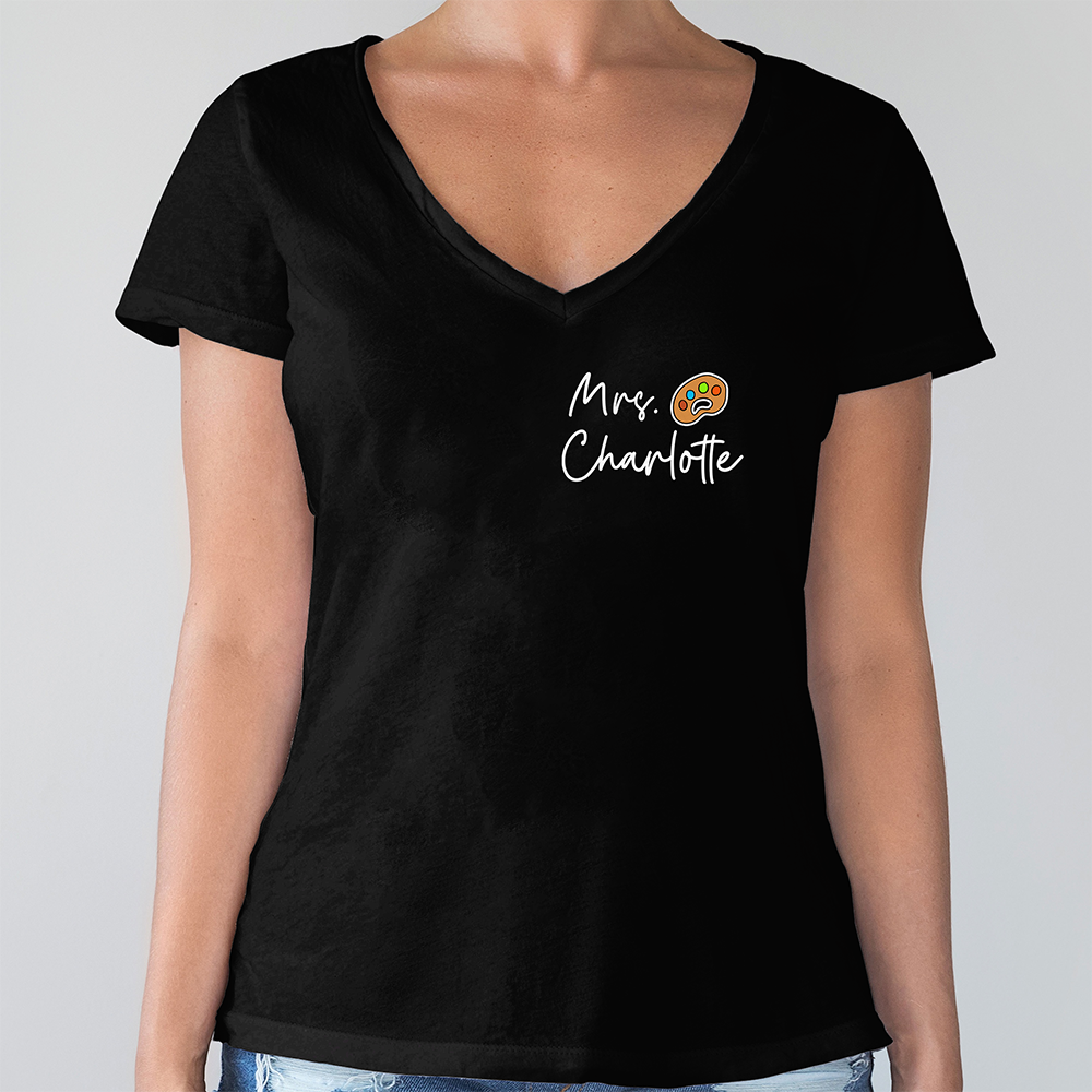 Custom Name Teacher Icon Dark Shirt - Personalized Back to School Gift LM32 899645