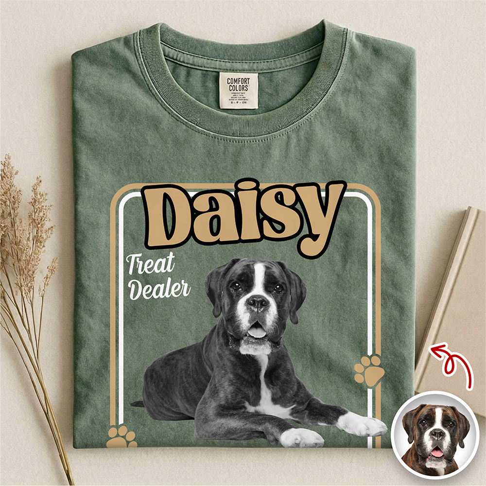 Custom Photo Treat Dealer Dog Comfort Shirt Gift For Dog Lovers CH07 911404