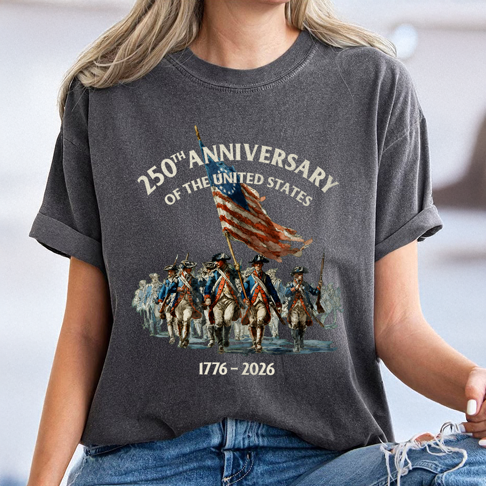 250th Anniversary Of The United States Shirt, 1776-2026 American Flag History Comfort Shirt TH10 169979