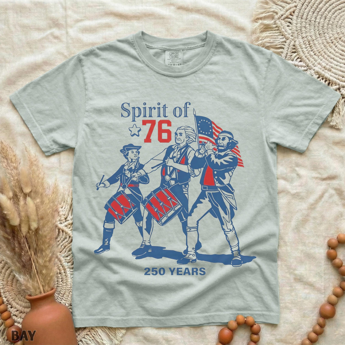 Spirit of 76, USA 250 Anniversary Shirt, Vintage 1776 Comfort Shirt LM32 669031