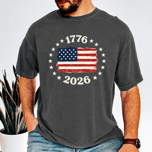 1776-2026 Patriotic USA Flag Comfort Shirt Independence Day Gift LM32 669209