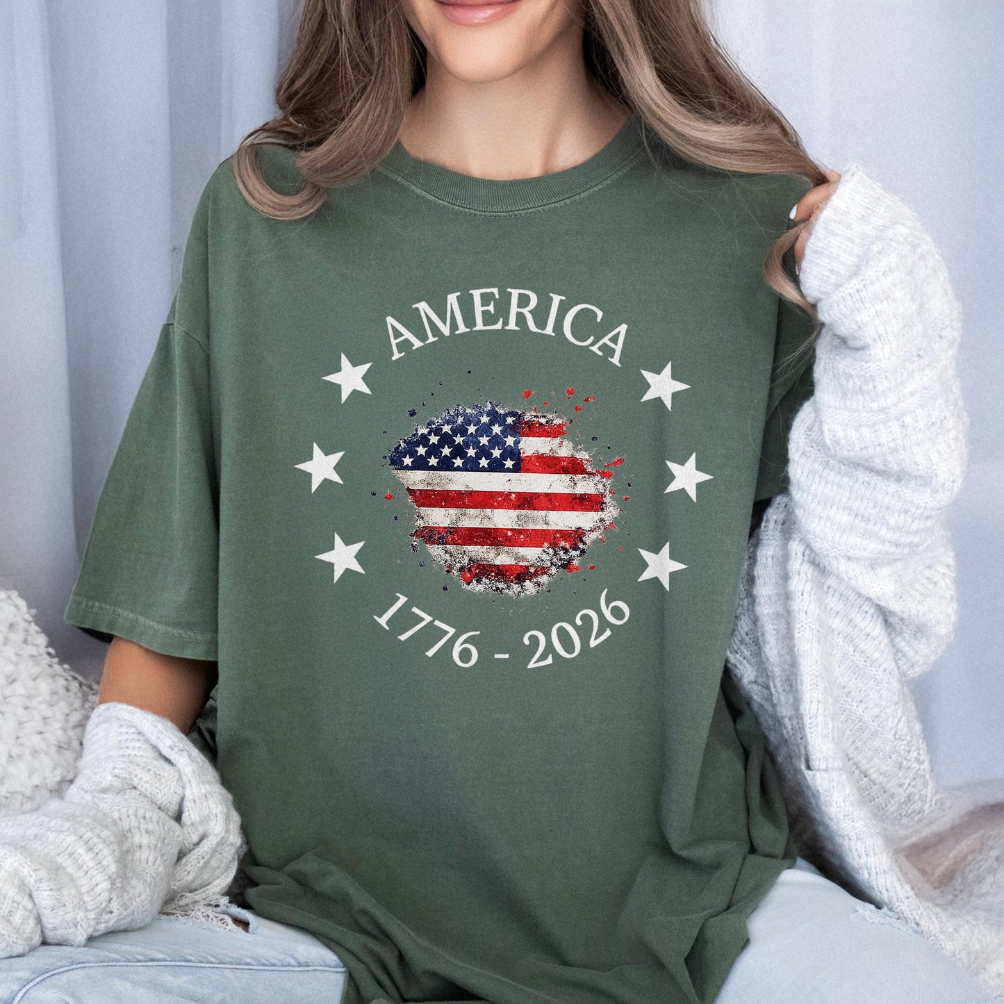 America 250th Anniversary 1776 ¨C 2026, Vintage USA Flag Patriotic Comfort Shirt TH10 170123