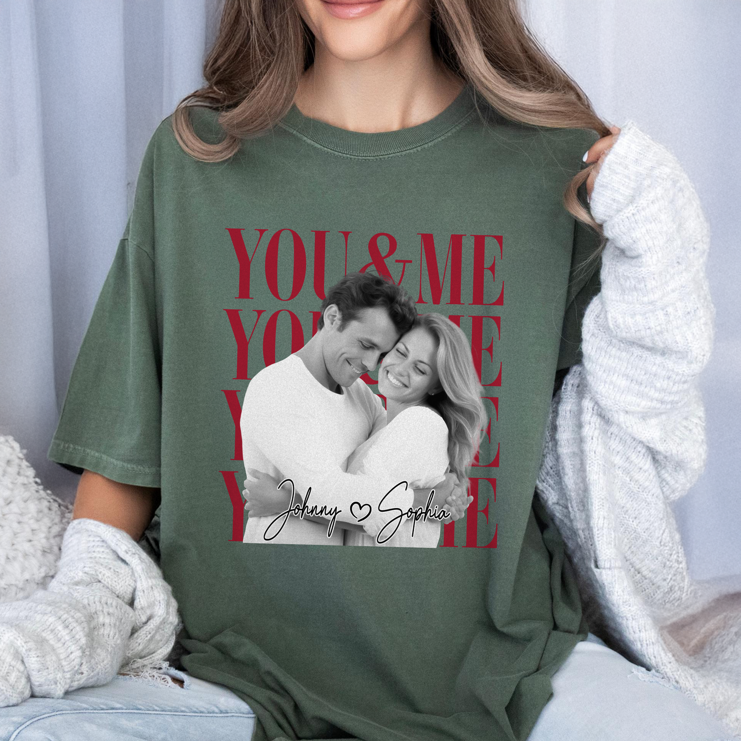 Personalized Vintage Photo You & Me Couple Comfort Shirt HA75 921454