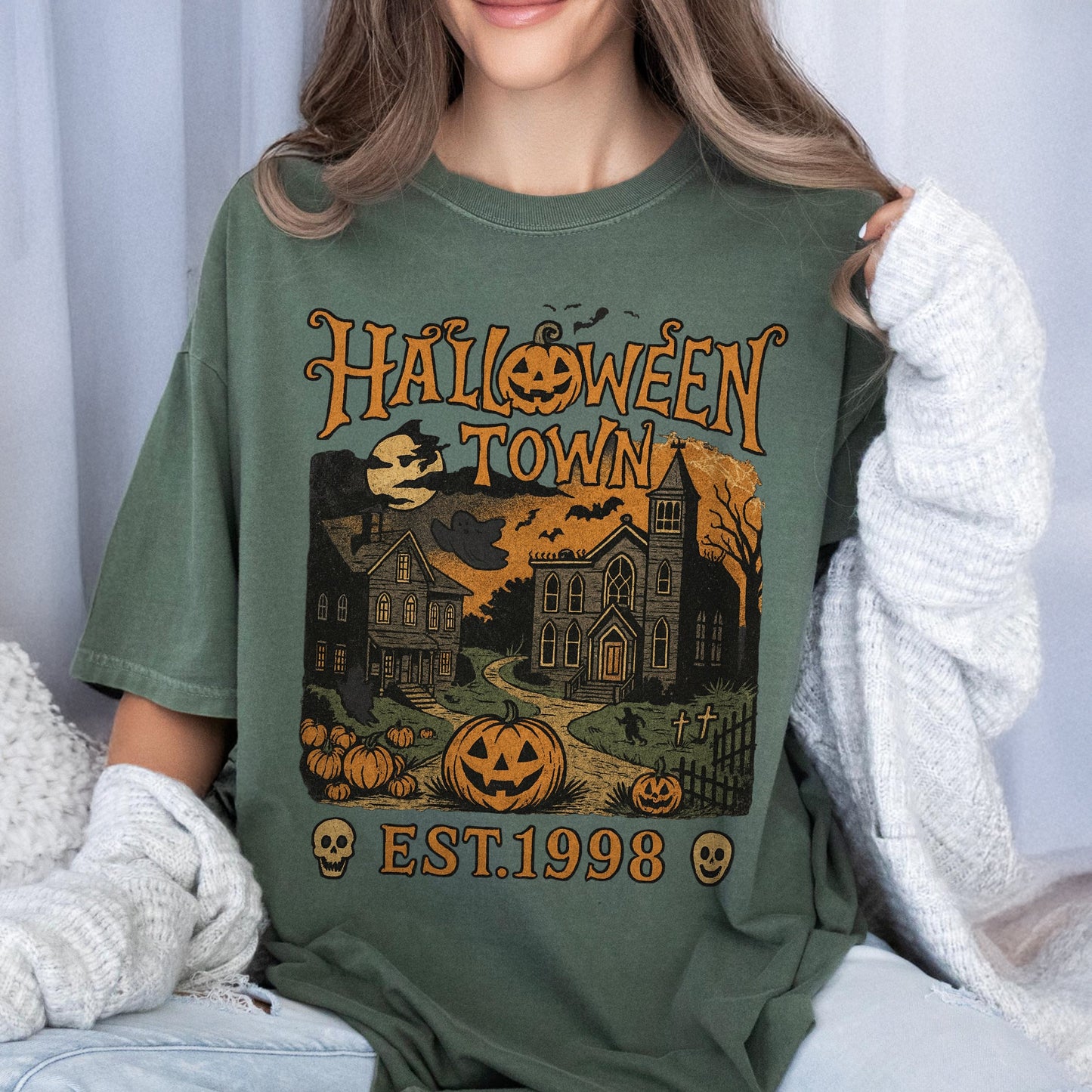 Halloweentown Est. 1998 Vintage 90s Style Halloween Comfort Shirt HA75 892892