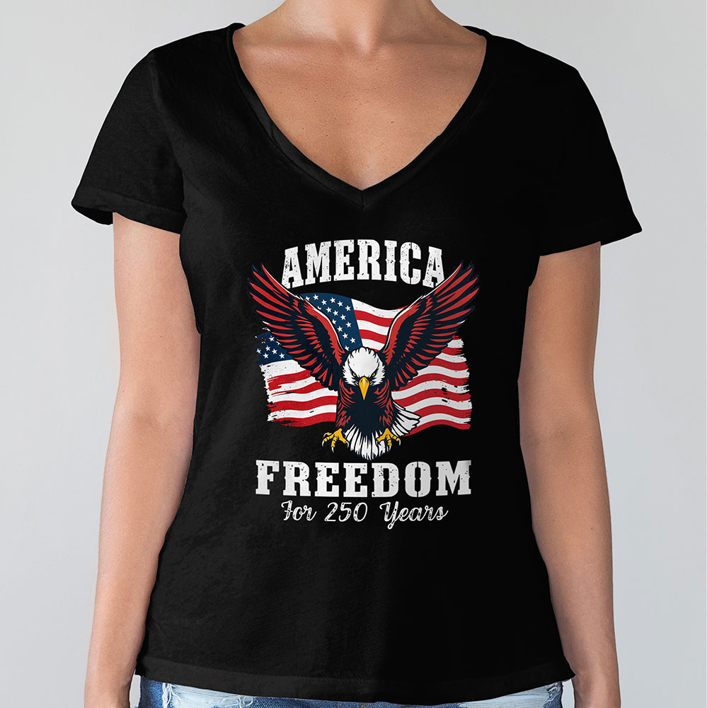 250 Years of Freedom America Patriotic Eagle Flag Dark Shirt HA75 897136