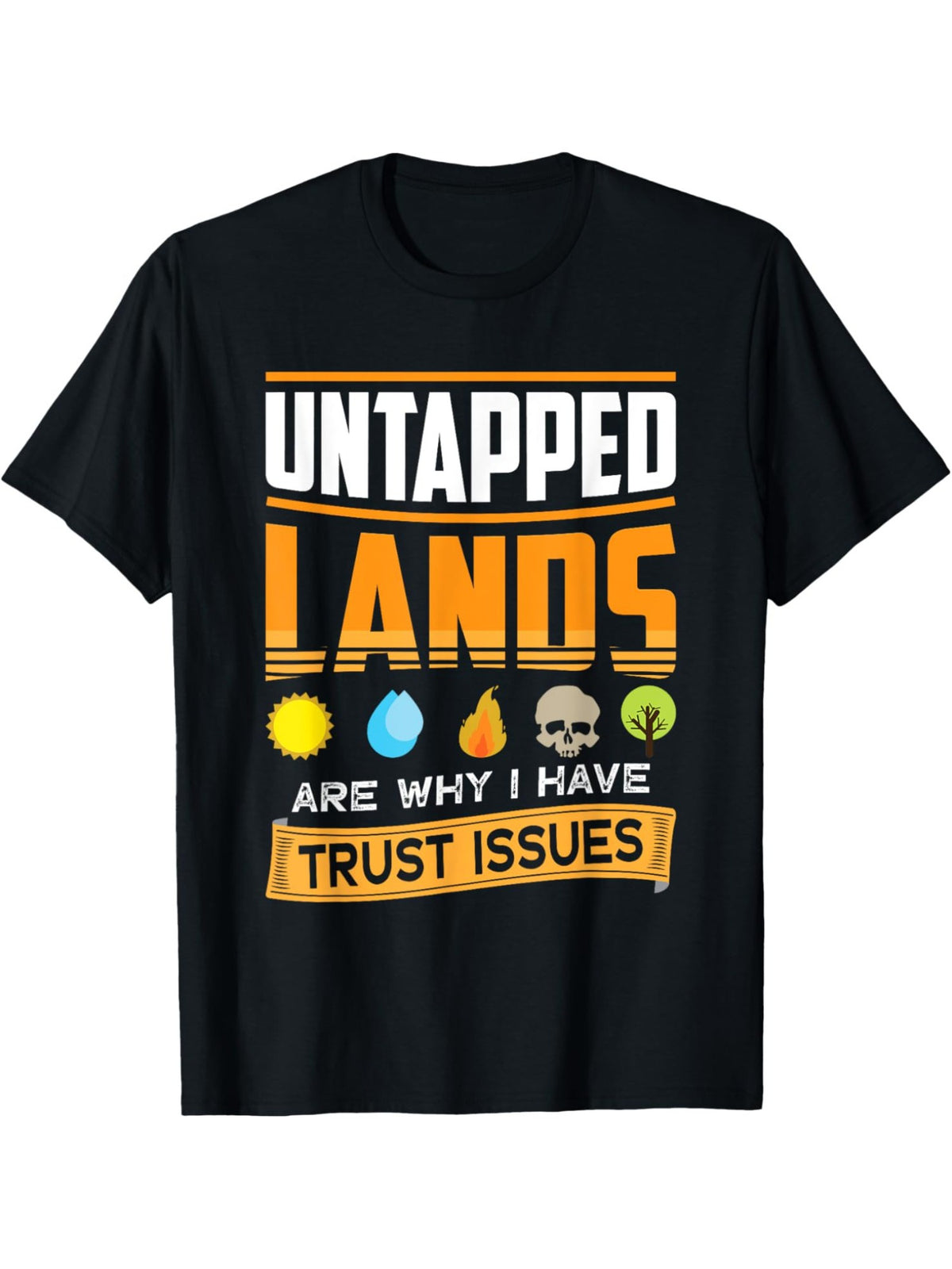 Unpatted Lands are Why I Have Trust Issues Humor Vintage Printed T-shirt, Men'S Casual and Comfortable T-shirt Summer, Men'S Short-sleeved Top for Everyday Activities Birthday Gift to Men