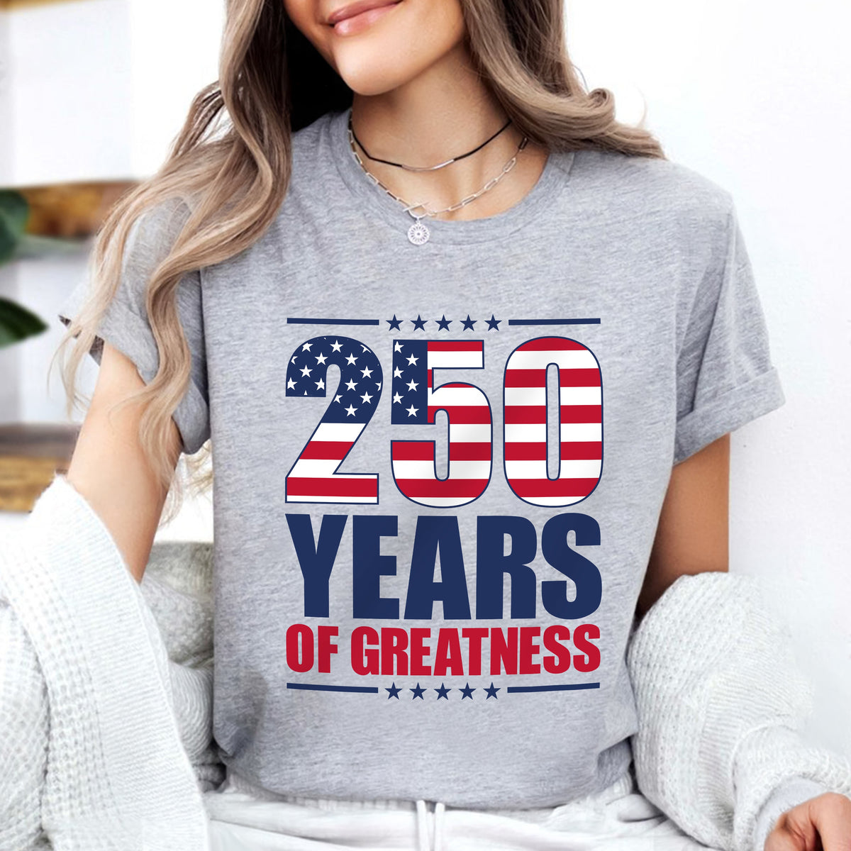 250 Years of Greatness USA Flag Patriotic 1776-2026 Anniversary Bright Shirt LM32 895227