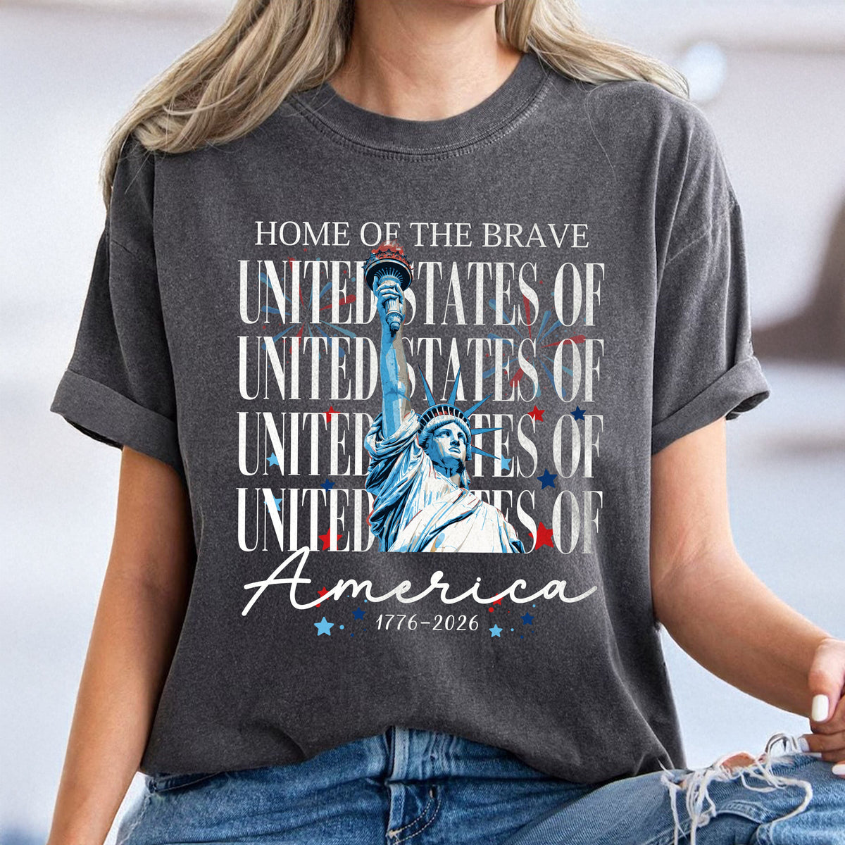 Home Of The Brave United States Of America 1776 - 2026 Comfort Shirt TH10 170147