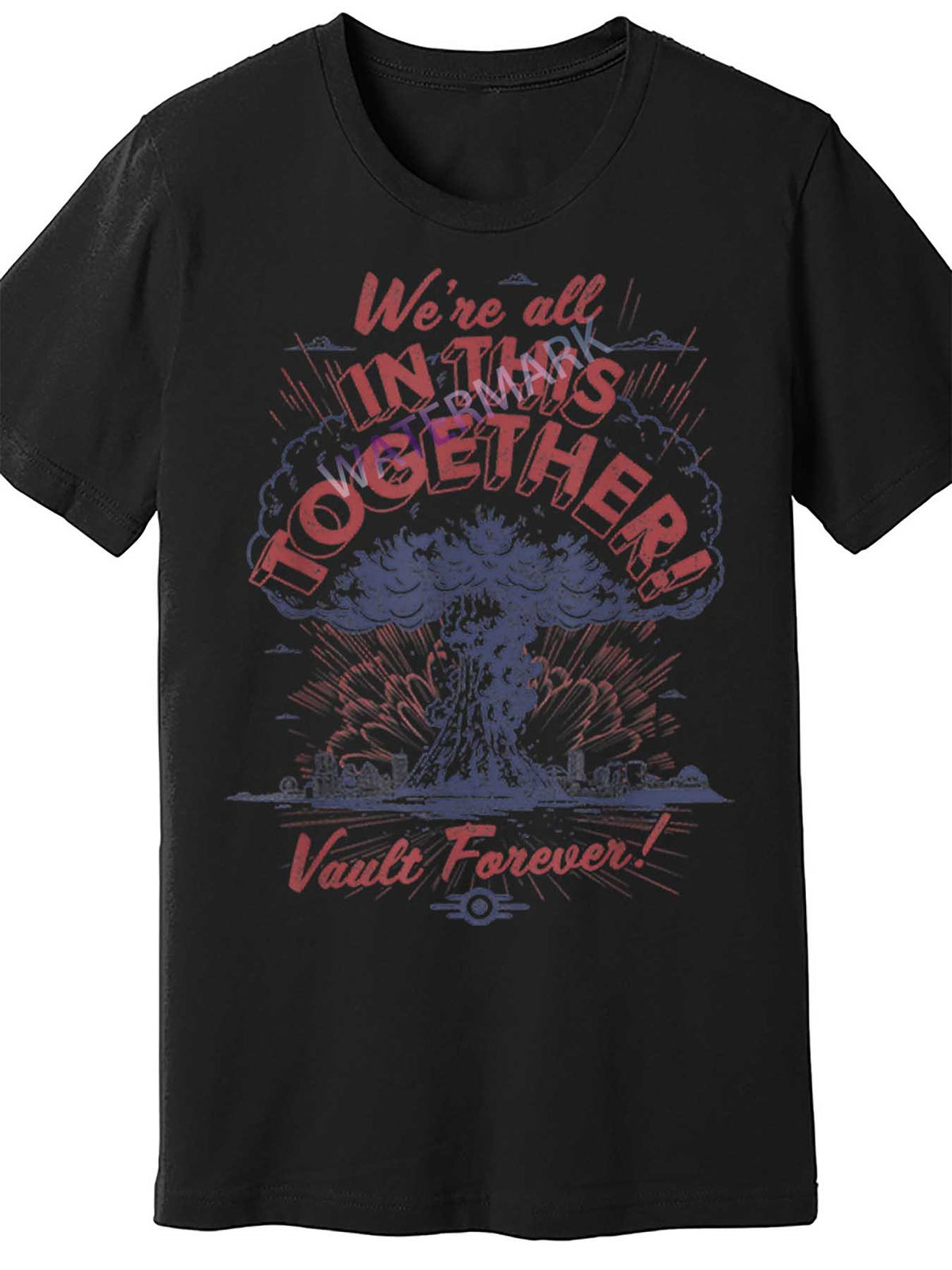 Fallout WeRe All In This Together 27779 funny Men'S Short Sleeve T-shirt black TT4
