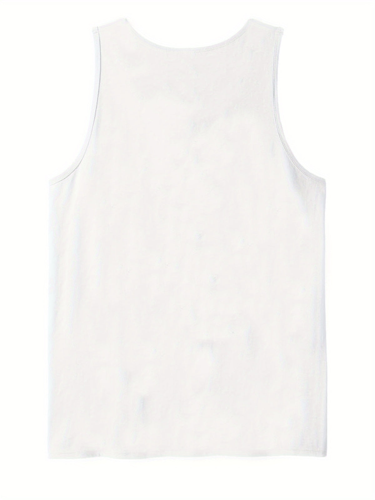Men's Cotton Sleeveless Tank Top with Vibrant Palm Tree Graphic – Relaxed Fit, Casual Crew Neck for Outdoor Summer Fun, Summer Tank Tops