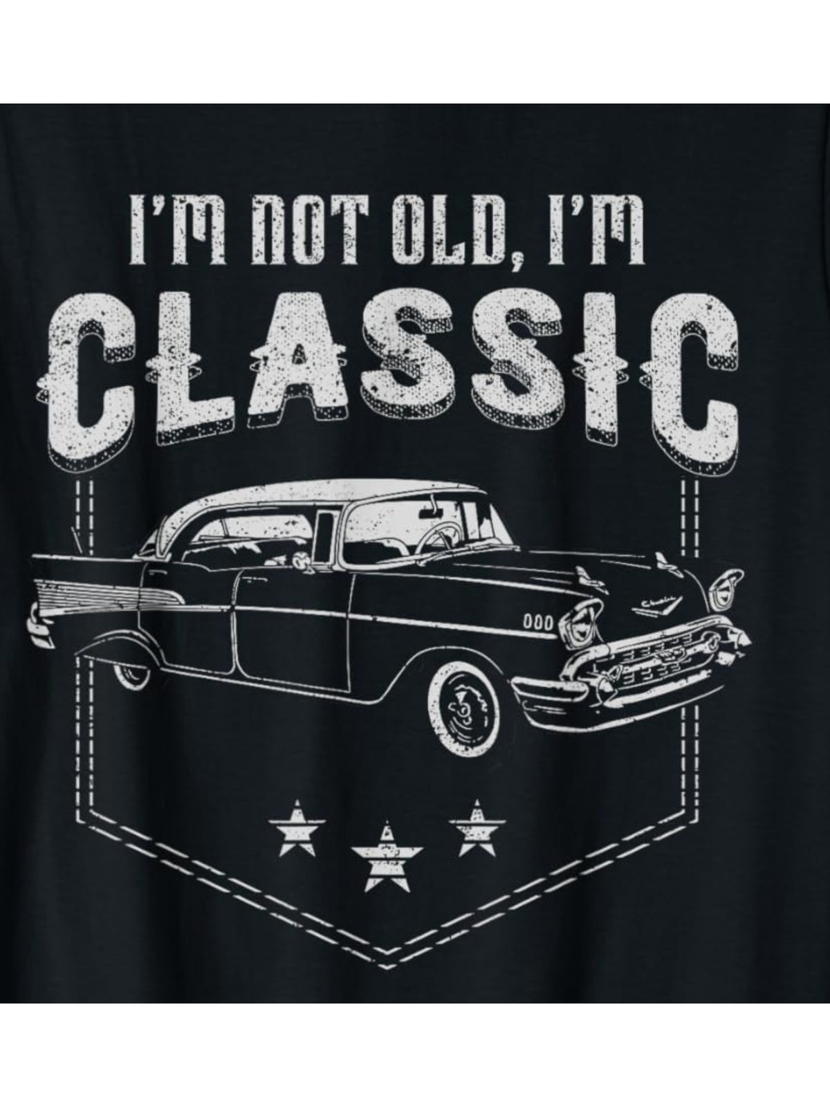 Classic & Comfy Men's Cotton T-Shirt - 'I'm Not Old, I'm Classic' Print | Perfect for Summer, Birthday & Valentine's Gift