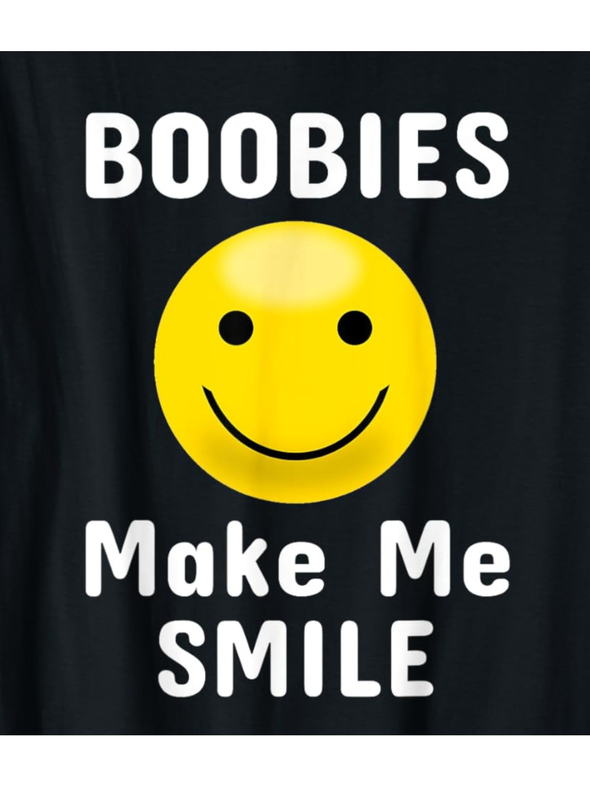 "Boobies Make Me Smile" Funny Retro Printed T-Shirt for Men - 100% Cotton, Casual Comfortable Short-Sleeved Top for Daily Wear, Summer Birthday Gift
