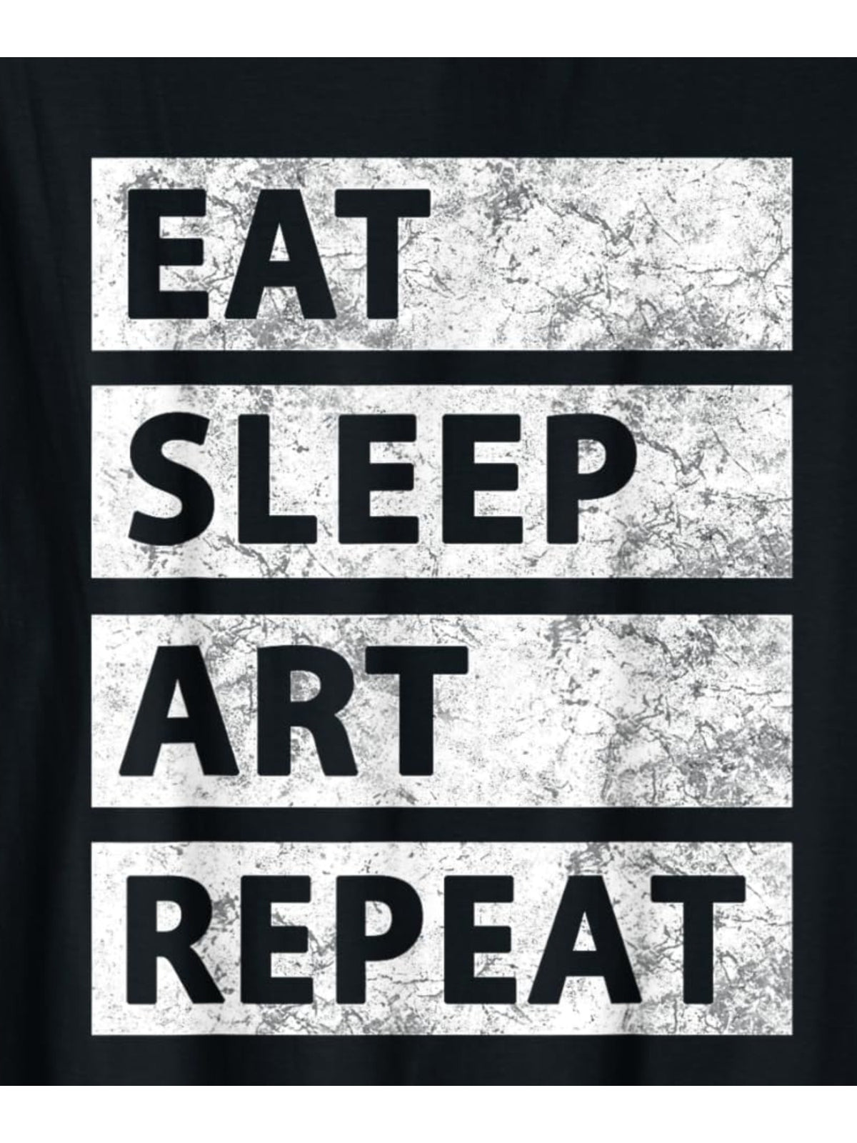 Art Painting Artist Gift Eat Sleep Art Retro Trendy Printed T-shirt, Men'S Casual and Comfortable T-shirt Summer, Men'S Short-sleeved Top for Everyday Activities Birthday Gift Valentine'S Day Gift to Men