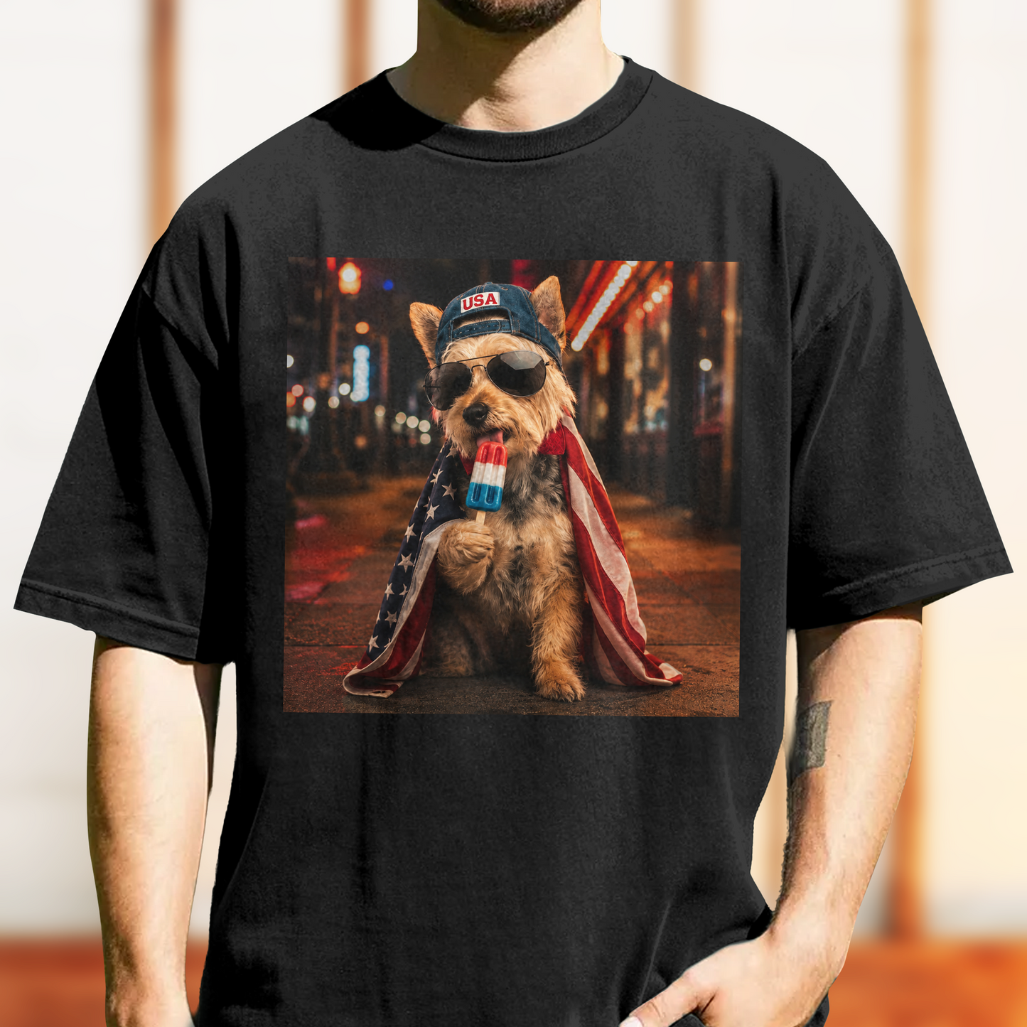 Custom Dog Photo My Dog Celebrate 250th Anniversary 4th Of July American Flag Comfort Shirt CH07 911882