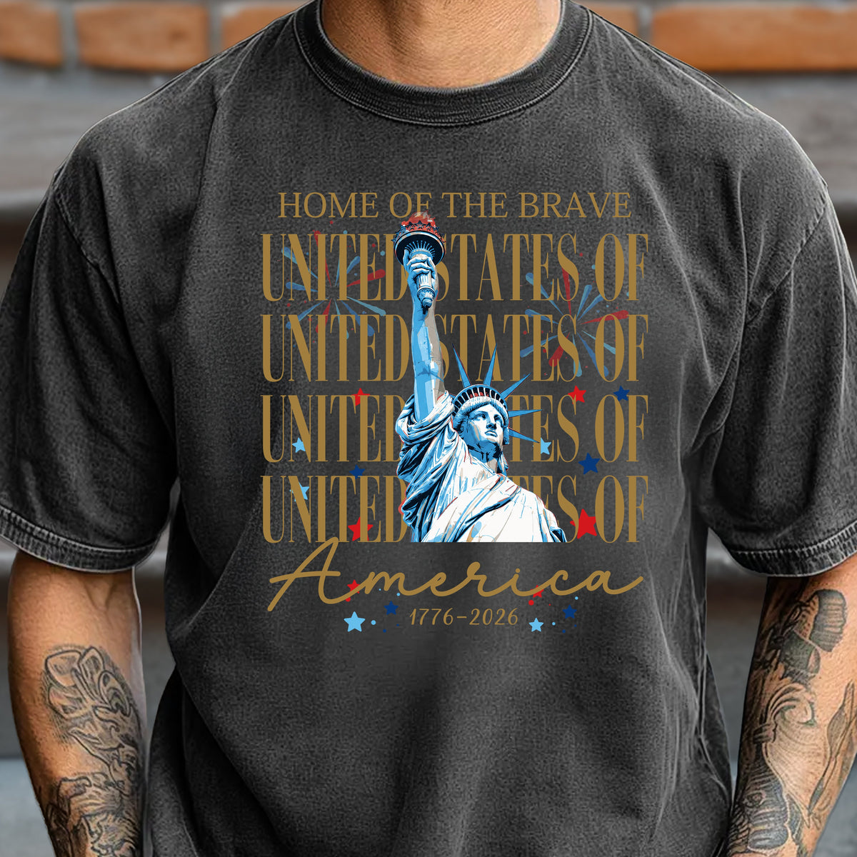 Home Of The Brave United States Of America 1776 - 2026 Comfort Shirt TH10 170147