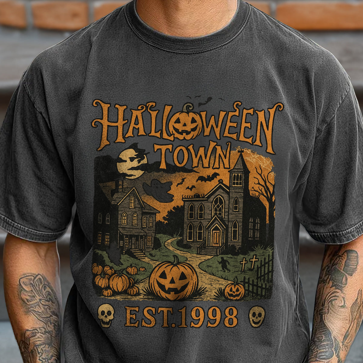 Halloweentown Est. 1998 Vintage 90s Style Halloween Comfort Shirt HA75 892892