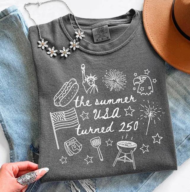 The Summer USA Turned 250 Patriotic Comfort Shirt HO82 902674