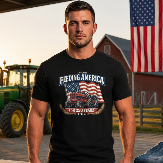 1776 - 2026 Feeding America For 250 Years Comfort Shirt For Farmer TH10 169823