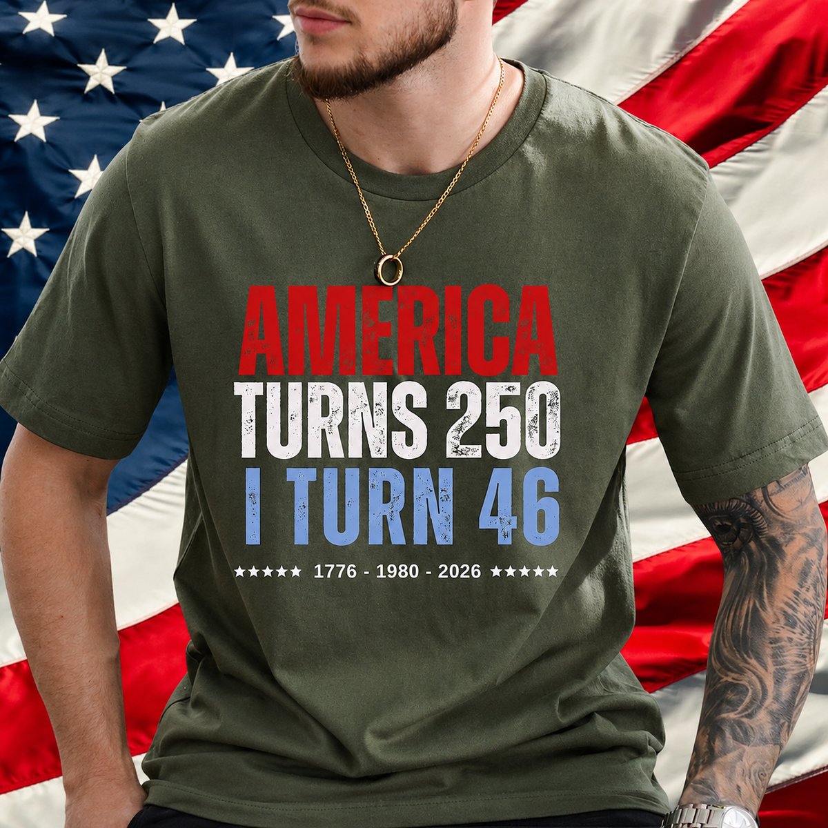 Personalized America Turn 250 I Turn Shirt TH10 170061