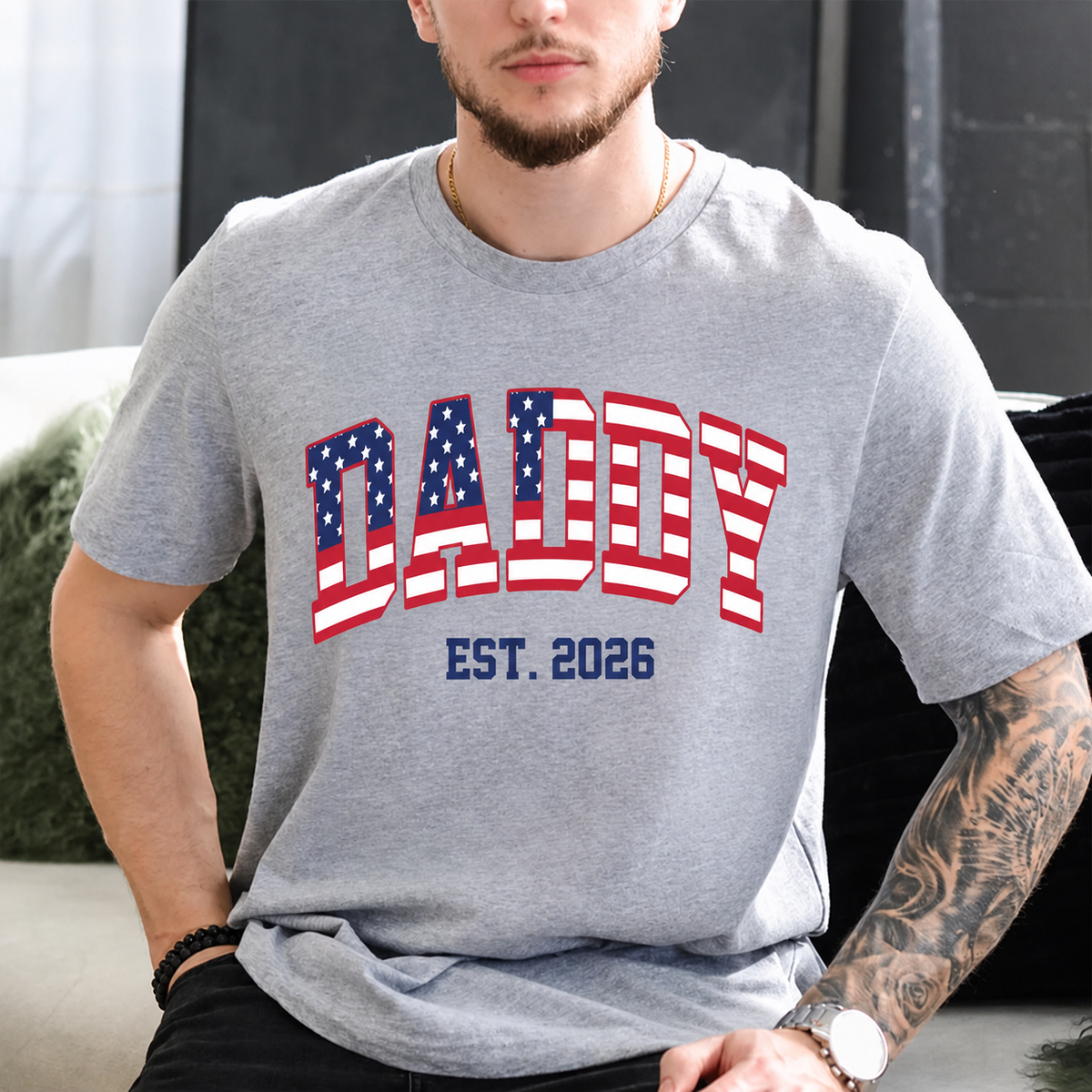 Personalized USA Flag Patriotic Dad Shirt, Gift for Father¡¯s Day HA75 921038