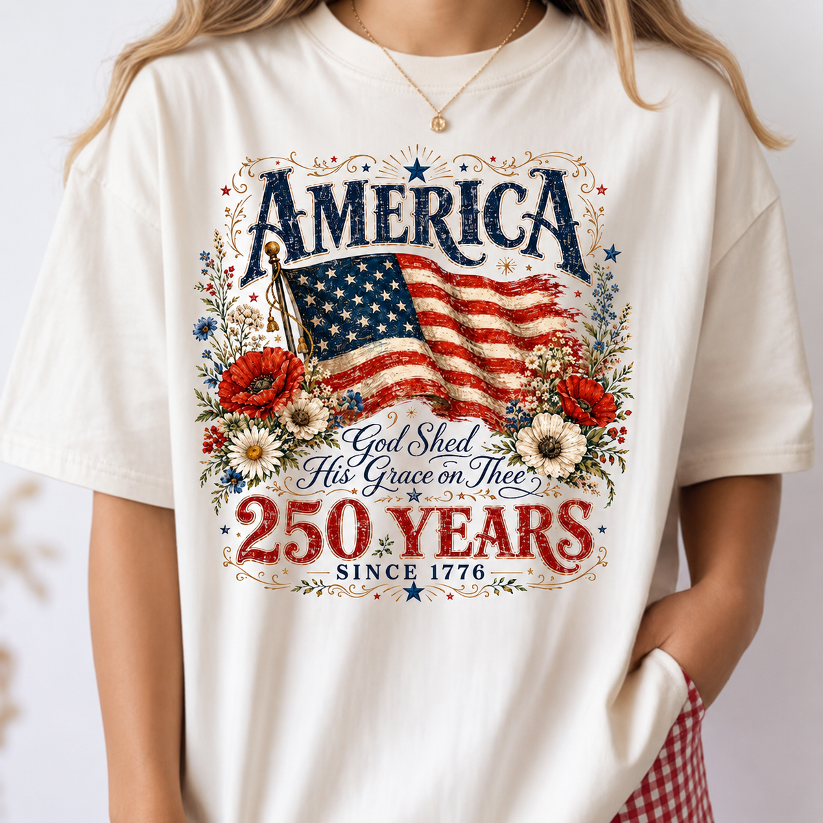 Celebrate 250th Anniversary USA Birthday Comfort Color Shirt CH07 911836