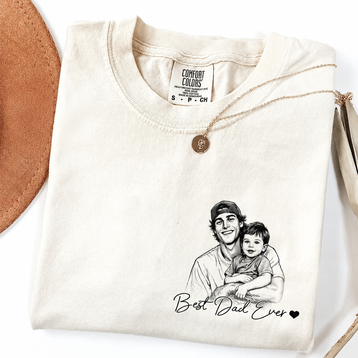 Custom Best Dad Ever Photo Comfort Shirt For Dad, Fathers Day Gifts CH07 911652