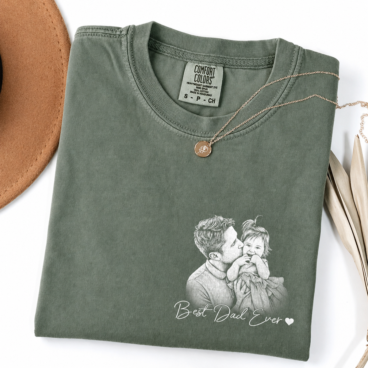 Custom Best Dad Ever Photo Comfort Shirt For Dad, Fathers Day Gifts CH07 911652
