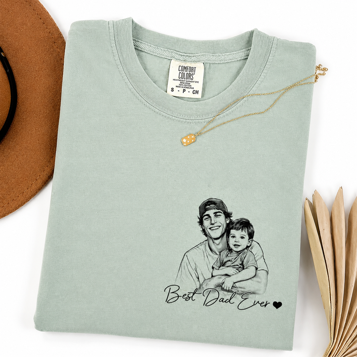 Custom Best Dad Ever Photo Comfort Shirt For Dad, Fathers Day Gifts CH07 911652