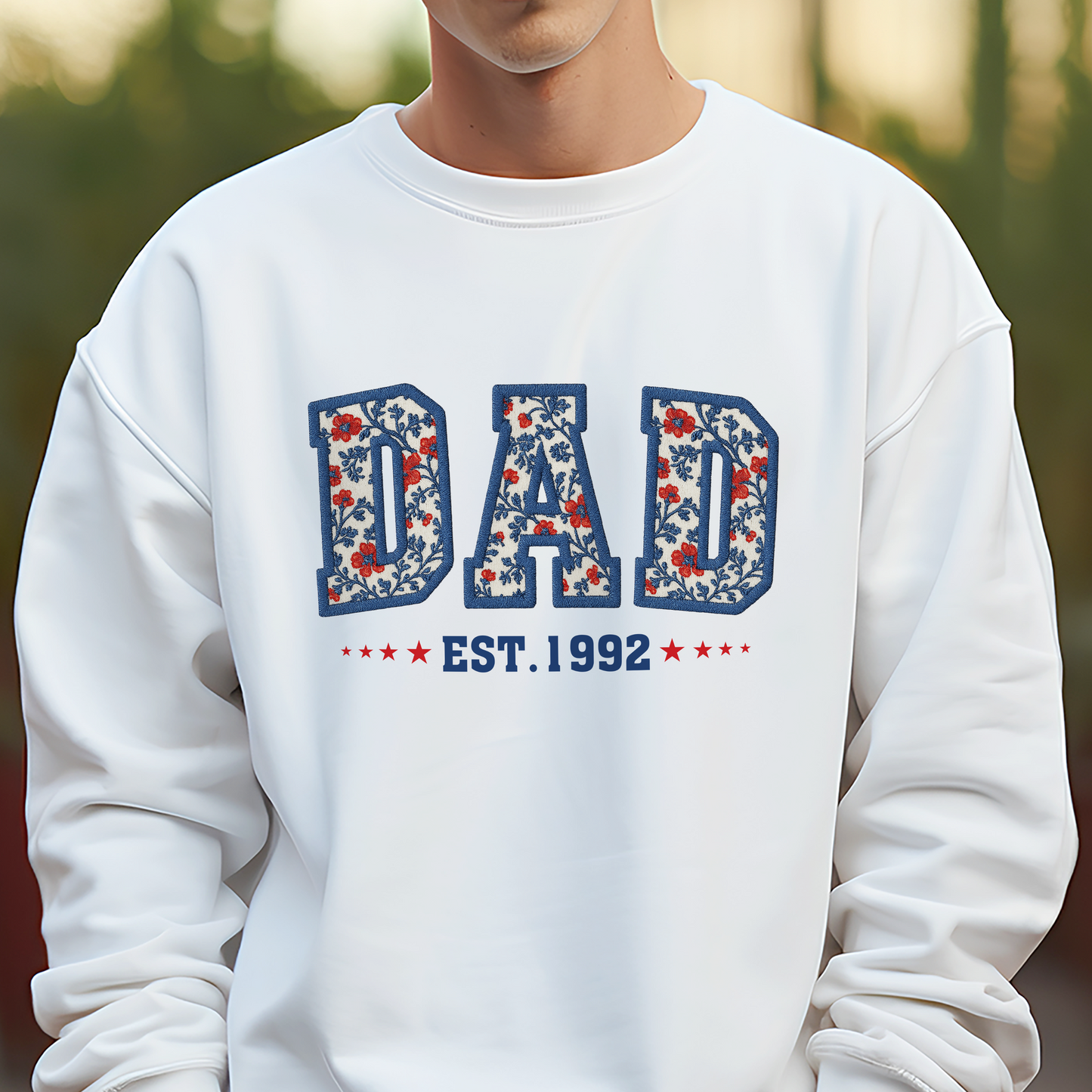Personalized Floral Dad Mom USA Est Year Bright Shirt LM32 895475