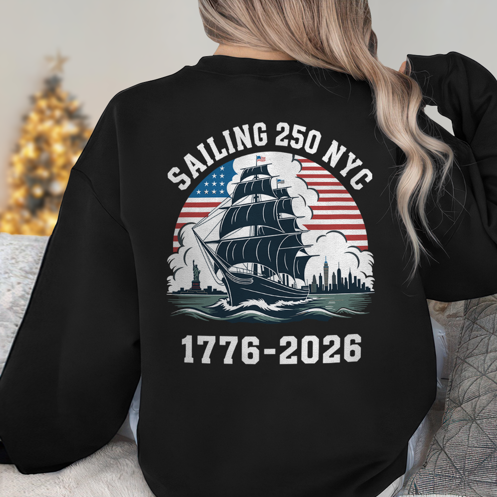 America 250th Anniversary 250 Years NYC USA Back Side Dark Shirt CH07 896736