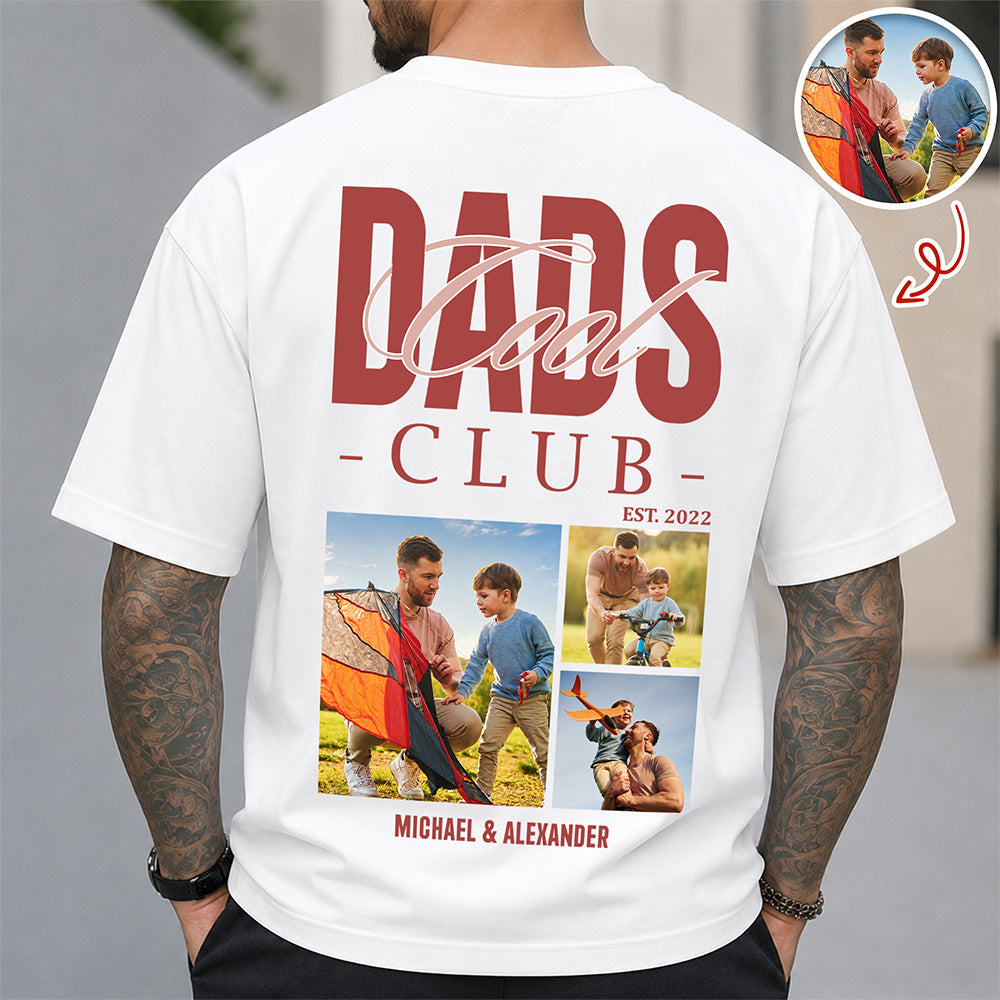 Custom Photo Cool Dads Club Back Comfort Shirt Father's Day Gift CH07 911364