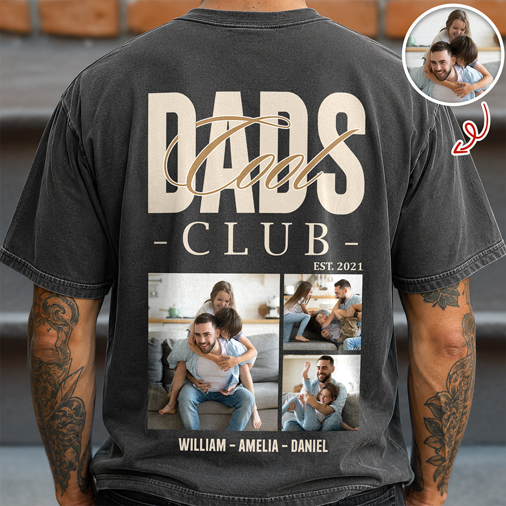 Custom Photo Cool Dads Club Back Comfort Shirt Father's Day Gift CH07 911364